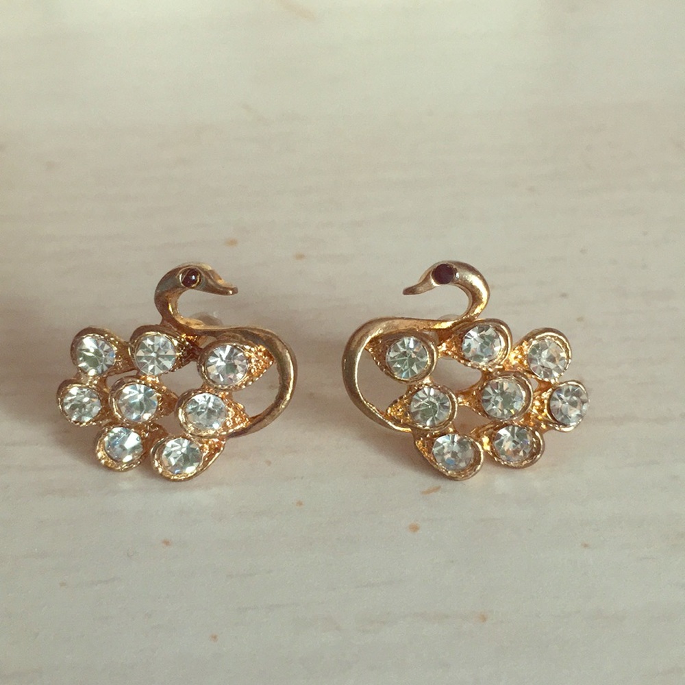 Swan Earrings